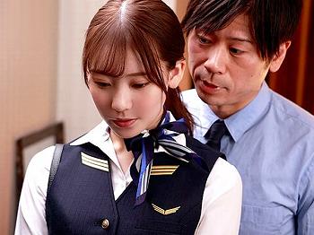 [エロ動画]☆寝取られ☆色白清楚なスレンダー制服CAが鬼畜なセクハラ絶倫上司に相部屋NTRで奴隷堕ち！羞恥な拘束＆無理やりレイプ！