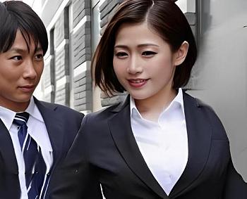 [人妻]【NTR】ずっとヤリたかった憧れの巨乳上司と出張で２人きり→『だめよ…んああっ♡』欲情した後輩が襲ってしまうも…⁉＜痴女